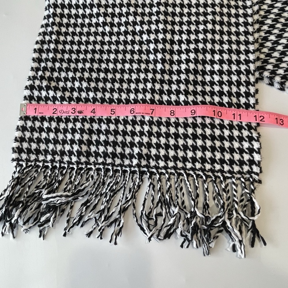 100% Cashmere Scarf Made In Scotland Luxury Knit Plaid Fringe Muffler Unisex - Picture 6 of 7